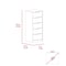 Tuhome Kaia 5 Drawer Dresser, Vertical Dresser, Smokey Oak/White CIB5532 - alternate 8